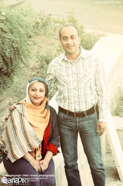 عارف لرستانی و همسرش